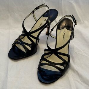 Amalfi black strappy sandals/heels 8.5 B	 🖤